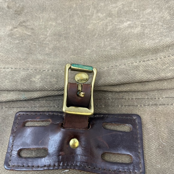 Archival Canvas Backpack Made in the USA Leather details - Picture 9 of 16